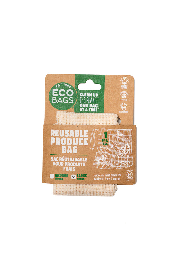 Packaged Organic Mesh Drawstring - CASE PACK/10 UNITS