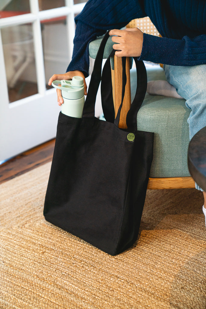 Eco Friendly Recycled Cotton Canvas Basic Tote Bags - RC200